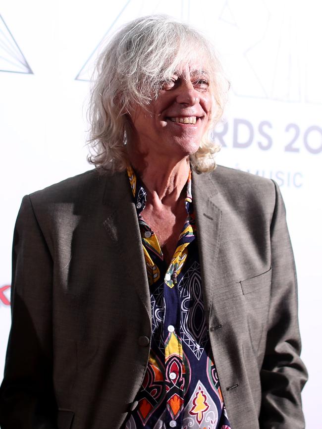 After a 16-year absence, Sir Bob Geldof returned to the ARIA Awards. Picture: Getty