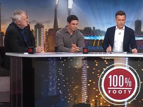 Mitchell Moses on 100% Footy. Pic: Channel 9