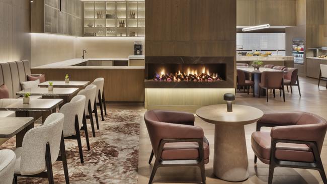 The executive lounge.