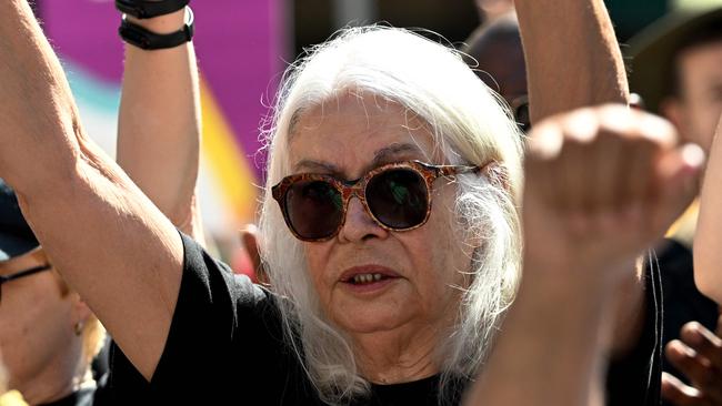 Aboriginal activist and academic Marcia Langton vowed to abandon welcome to country ceremonies if the Yes vote lost in last year’s referendum. Picture: William WEST / AFP)