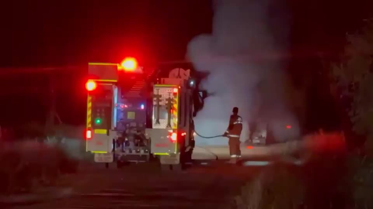 Fire crews respond to Western Downs vehicle fire (Supplied Kimberley Kanowski)