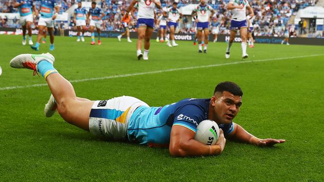 David Fifita scored six tries in the opening five rounds last year, but has only crossed once in 2022. Picture: Chris Hyde/Getty Images)