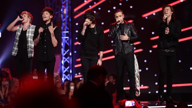 One Direction perform at the ARIA awards 2014 at The Star casino, Sydney. Picture News Corp Australia