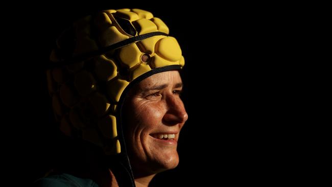 CHOFU, JAPAN - JULY 29: Shannon Parry of Team Australia watches on as she prepares to take the field in the WomenÃ¢â&#130;¬â&#132;¢s pool B match between Team Australia and Team China during the Rugby Sevens on day six of the Tokyo 2020 Olympic Games at Tokyo Stadium on July 29, 2021 in Chofu, Tokyo, Japan. (Photo by Dan Mullan/Getty Images)