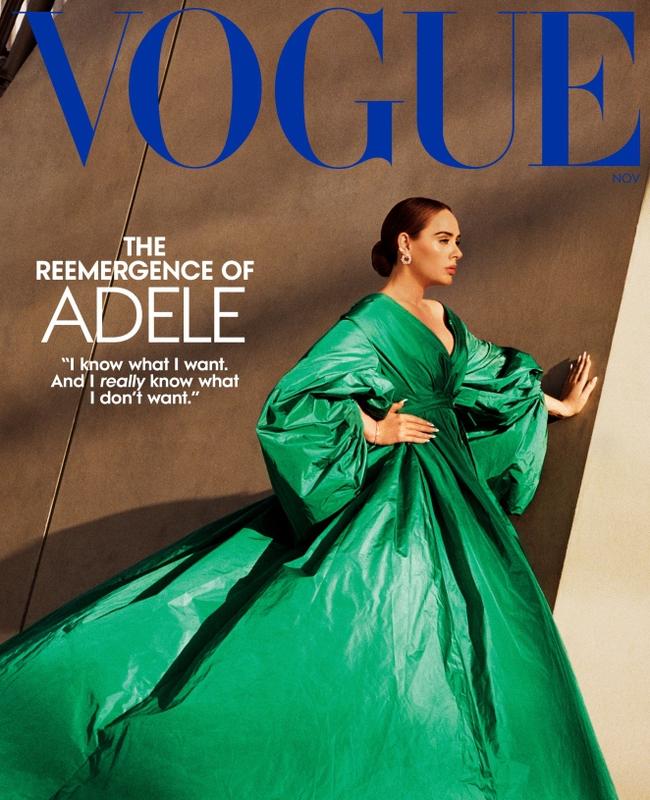 The star opts for a different look for the second cover. Picture: Vogue