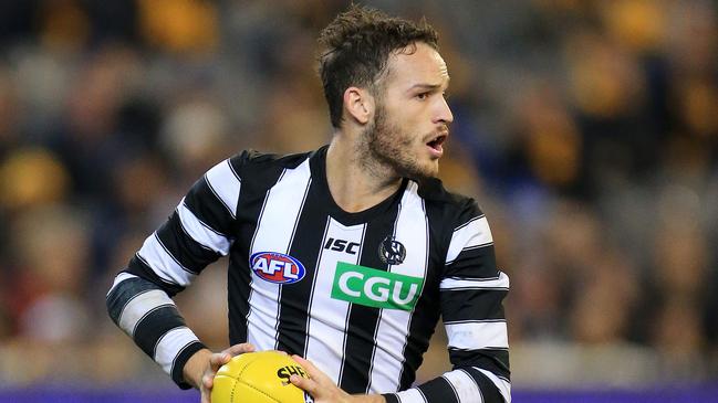 2019 AFL Round 16 - Hawthorn V Collingwood at the MCG. James Aish of the Magpies in action. Picture: Mark Stewart