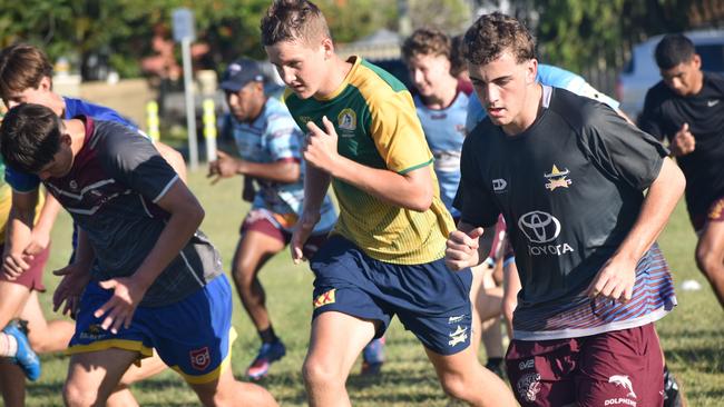 CQ Capras under-16, under-18, under-21 and senior men training at Kettle Park, Rockhampton, on December 3, 2022.