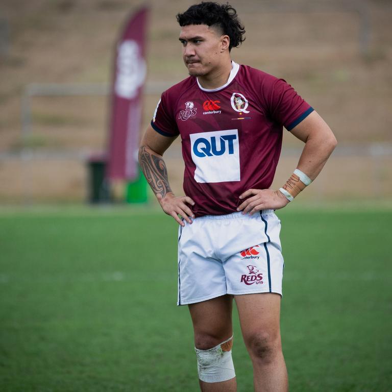 Dre Pakeho pictured during an Under-19s Reds game last year. Picture: Tom Primmer/QRU.