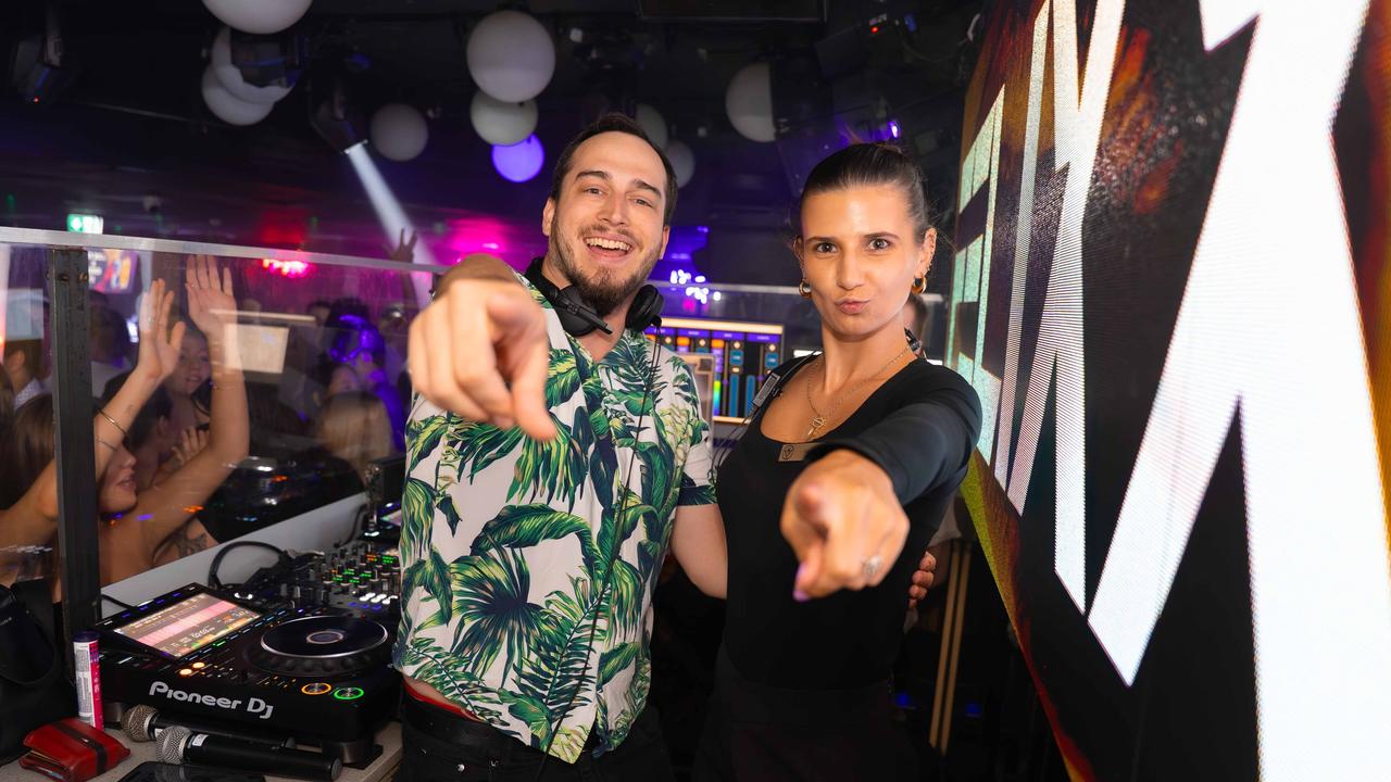 NIGHTSPOTTING: Felixx and Yana Simovic at Cocktails Nightclub. Picture: Ricardo Lye.