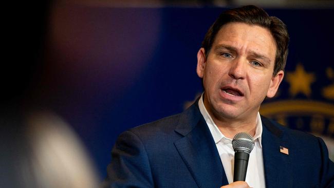 Republican presidential candidate Ron DeSantis bowed out of the party’s primary race on Sunday. Picture: AFP