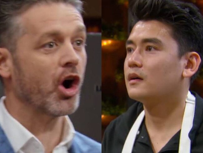 One contestant tells Curtis Stone to 'get stuffed'. Picture: Channel 10