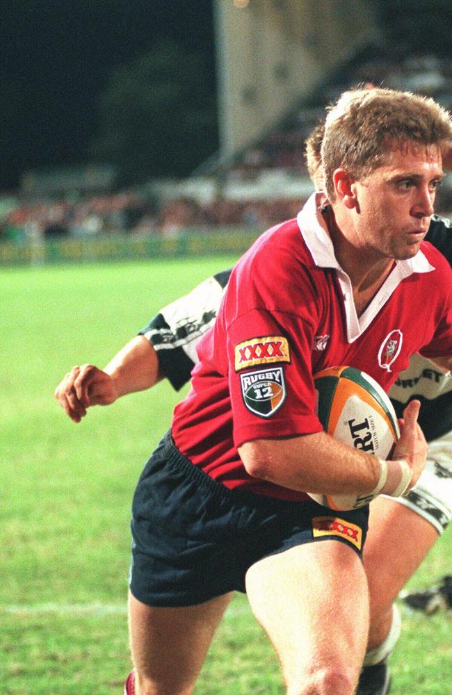 SPORT rugby union - Queensland vs Natal (South Africa) Super 12 at Ballymore. Brett Johnstone. action may 1996 twelve 35/G/13215-13217