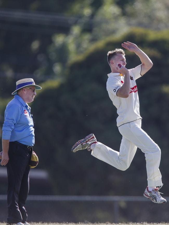 Heatherhill bowler Jason Hinde.