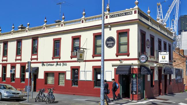 The Corkman Irish Pub before the demolition.