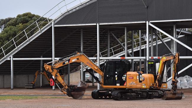 Machinery at the Sam Willoughby BMX track, which is closed for repairs. Picture: Keryn Stevens