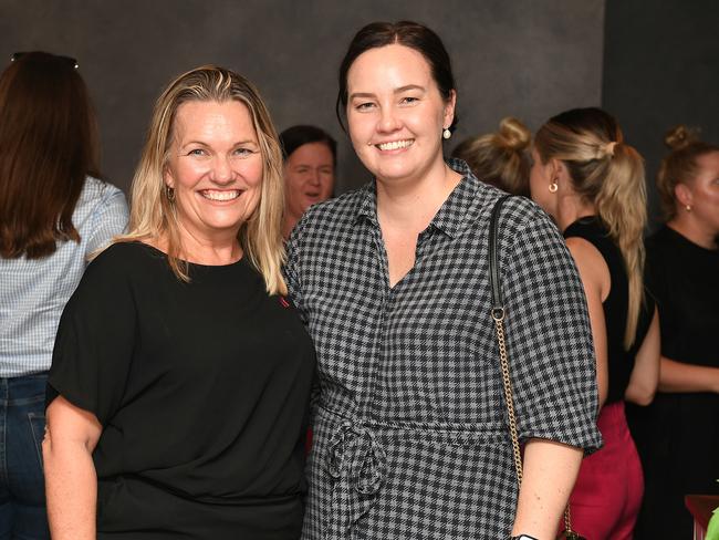 Michelle Whelan and Meredith Hatton at the Townsville Business Women's Circle's function. Picture: Shae Beplate.