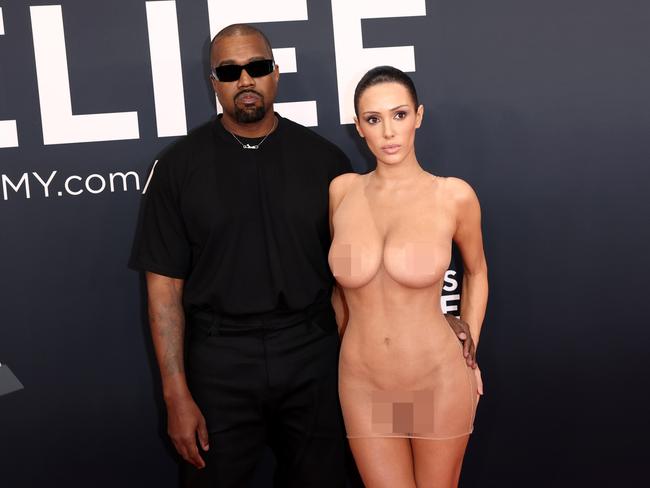 Kanye West and Bianca Censori on the red carpet at the 67th Annual Grammy Awards. Picture: Matt Winkelmeyer/Getty Images for The Recording Academy