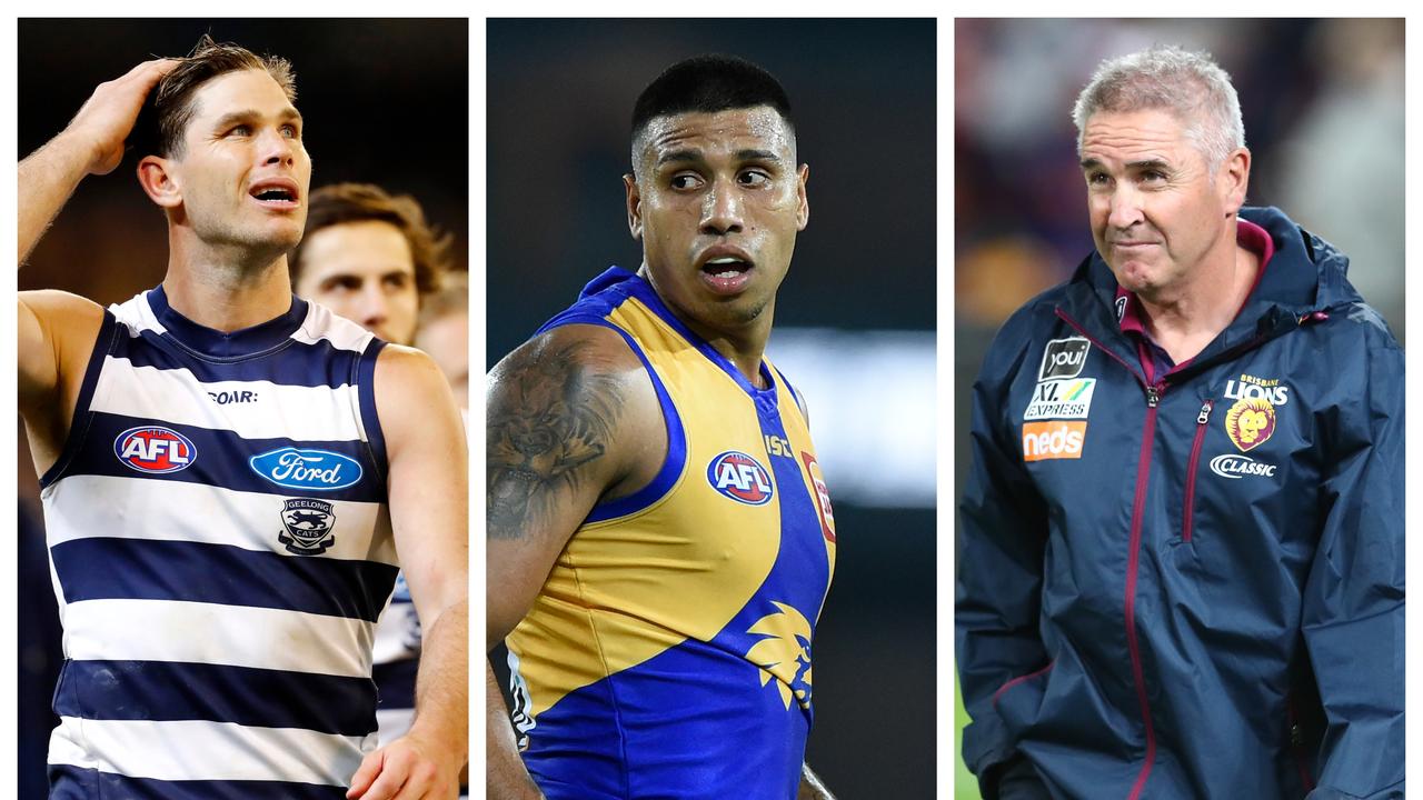 Every flag contenders has something to work on: Tom Hawkins, Tim Kelly and Chris Fagan.