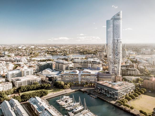 How the Ritz-Carlton Hotel and Residential Tower at The Star Sydney could look. Picture: Concept image