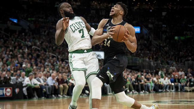 Giannis Antetokounmpo was unstoppable as usual. Maddie Malhotra/Getty Images/AFP