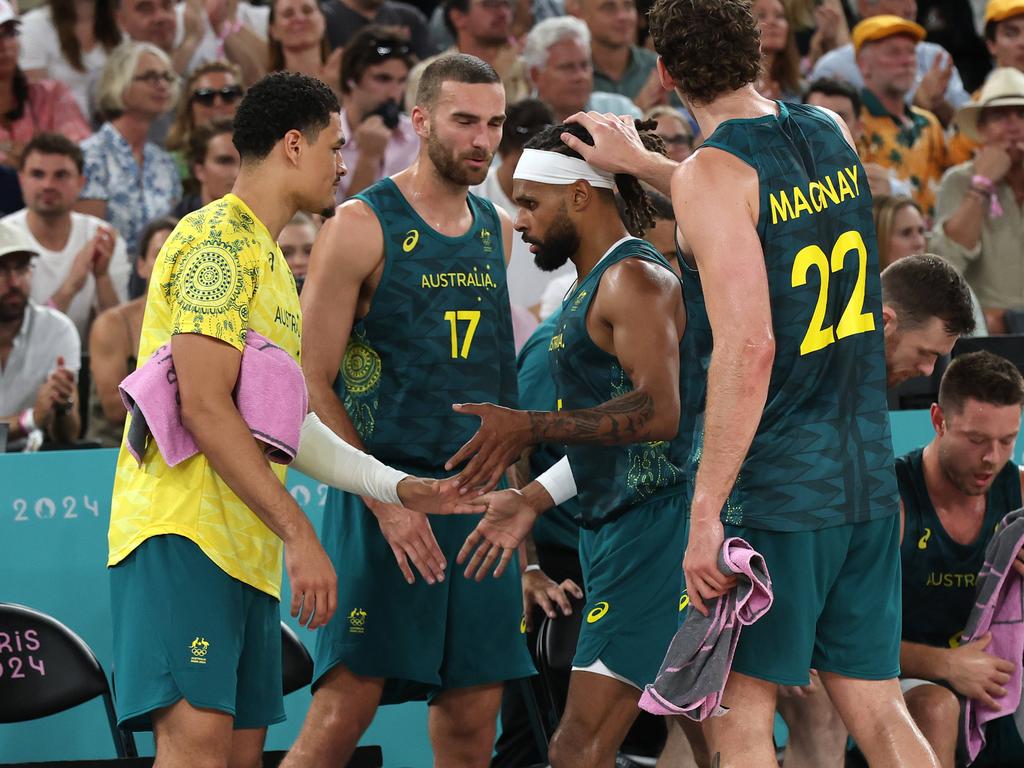 Patty Mills would not confirm whether he played his final game for the Boomers. Picture: Adam Head