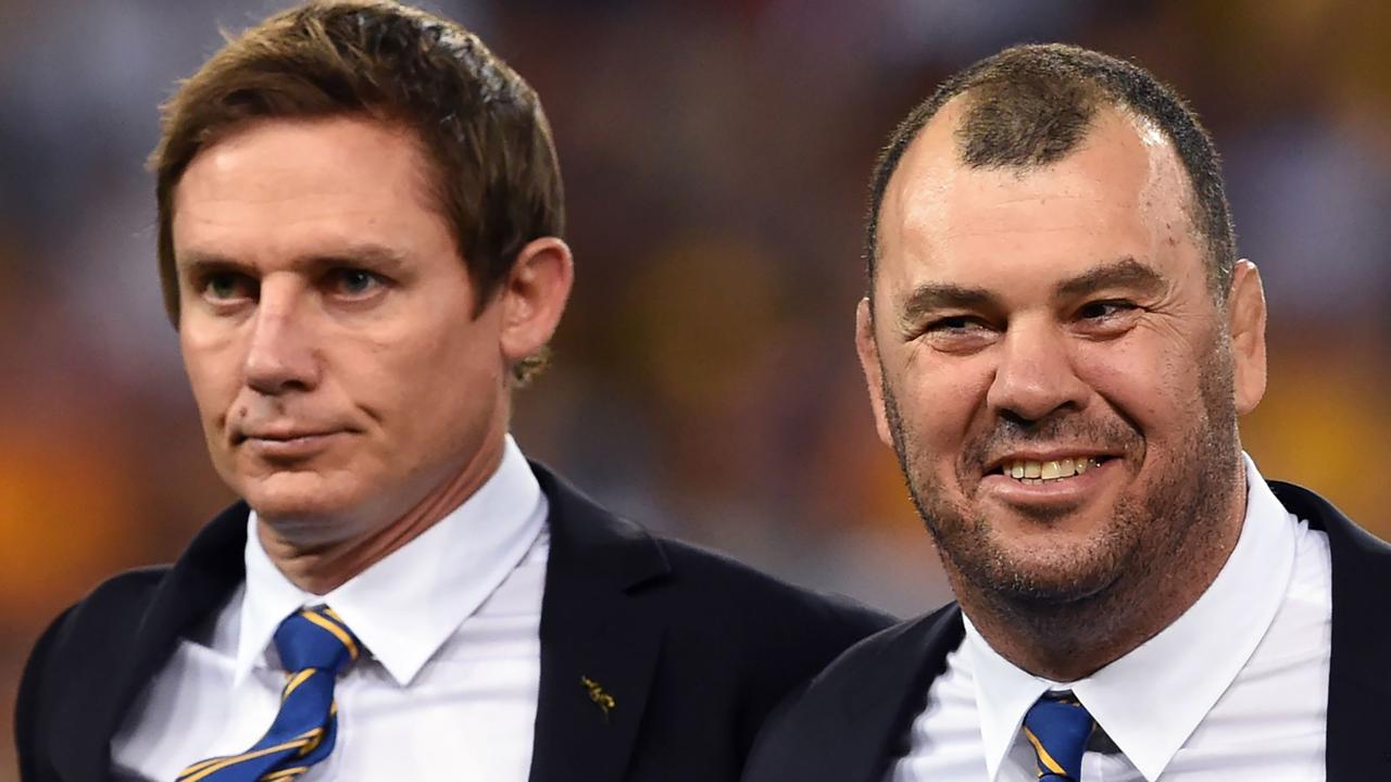 Stephen Larkham is no longer Michael Cheika’s right hand man with the Wallabies.