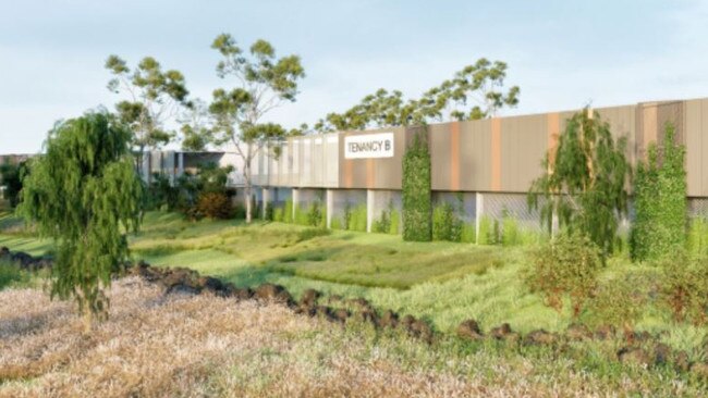 Artist impression of the back of the proposed North Batemans Bay Retail.