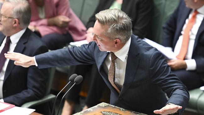 Energy Minister Chris Bowen insists the CSIRO report definitively proves the Coalition plan is costly and ineffective in reducing emissions. Picture: NewsWire / Martin Ollman