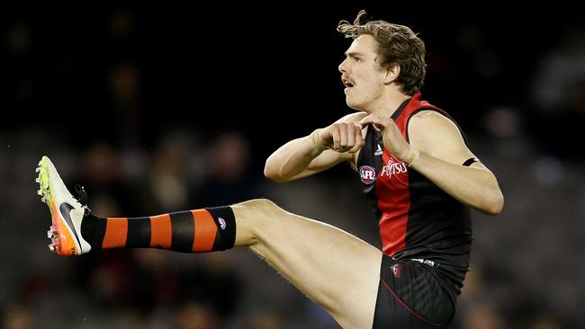 Joe Daniher’s goalkicking improved last season. Picture: Michael Klein