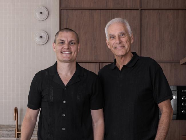 Tiger Malan with his father Larry Malan.