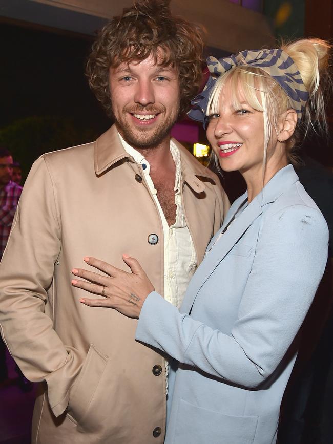 Sia and ex-husband Erik Anders Lang.