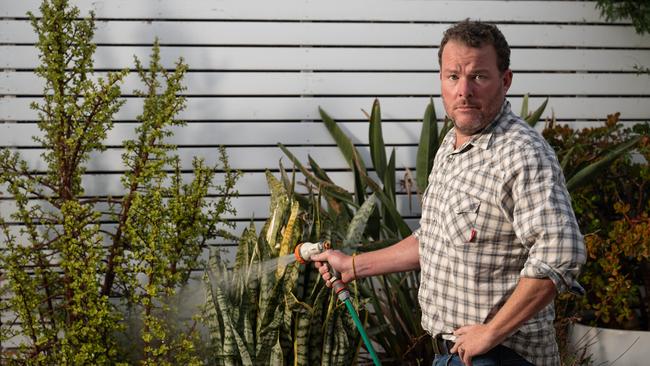 Some customers – including Andrew ‘Cosi’ Costello – were hit with massive increases in their quarterly bills, after higher-than-usual usage over the summer months. Picture: Naomi Jellicoe