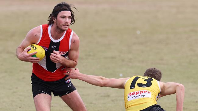 Dylan Roberton during a training drill last year. Picture: Michael Klein