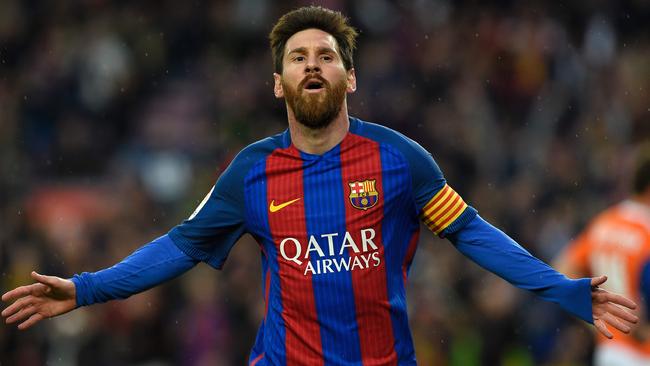 Barcelona's Argentinian forward Lionel Messi.