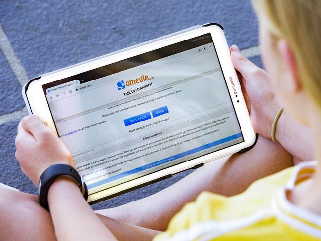 Some Omegle cases have involved children as young as 10. Picture: AAP