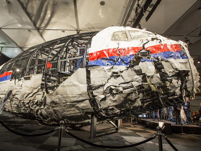 Almost nothing left ... the MH17 plane’s remains. Picture: Ella Pellegrini