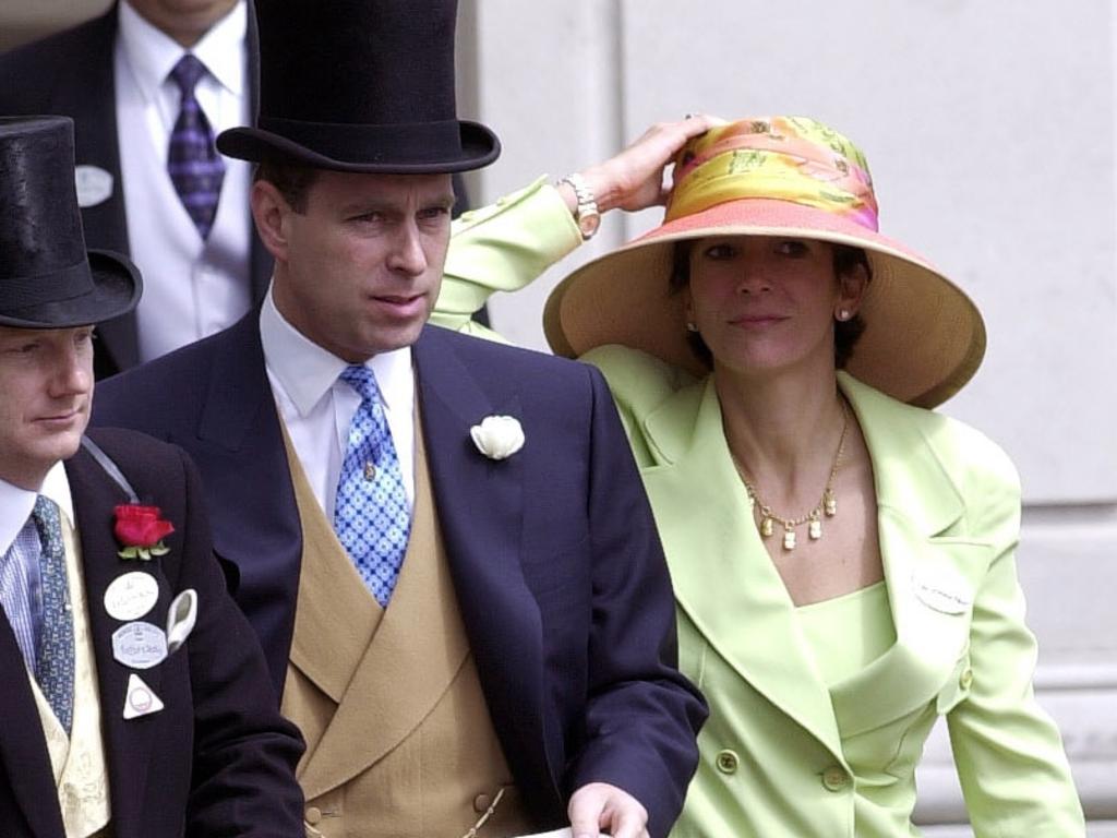 Prince Andrew and Ghislaine Maxwell at Royal Ascot. Picture: Getty.