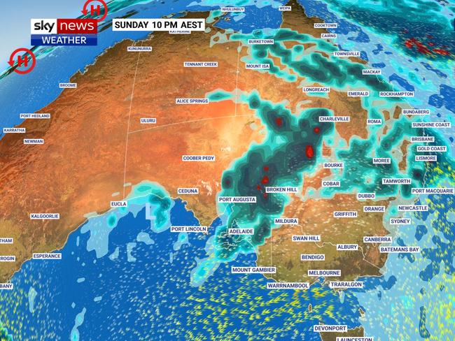 Wet weather is forecasted for QLD and NSW later this week. Picture: Sky News