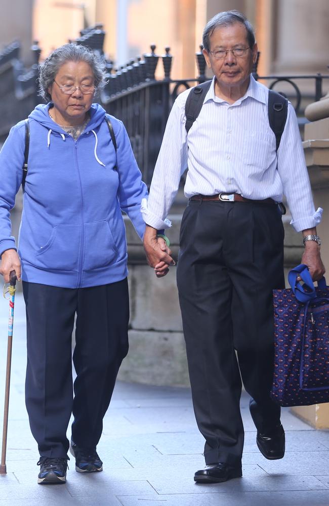 Grieving parents and grandparents Feng Qing Zhu and Yang Fei Lin give evidence at the Supreme Court. Picture: John Grainger