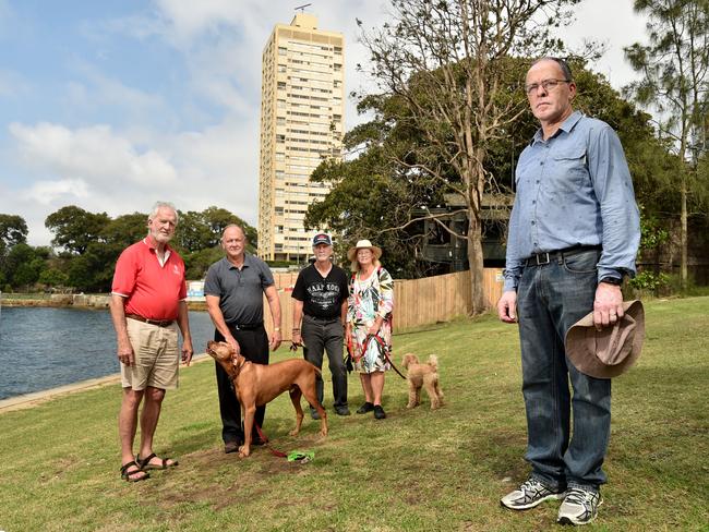 Bernard Smith (right) and fellow residents appealed to the government to buy the property. Picture: Troy Snook