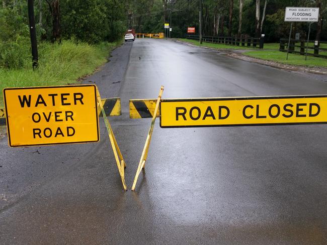 Rouse Rd has been closed several times during the recent rains. Picture: Lawrence Machado