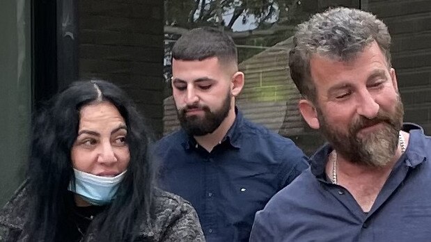 Ali Mustapha, pictured with his mother and father, during a previous court appearance. Picture: Ashleigh Tullis