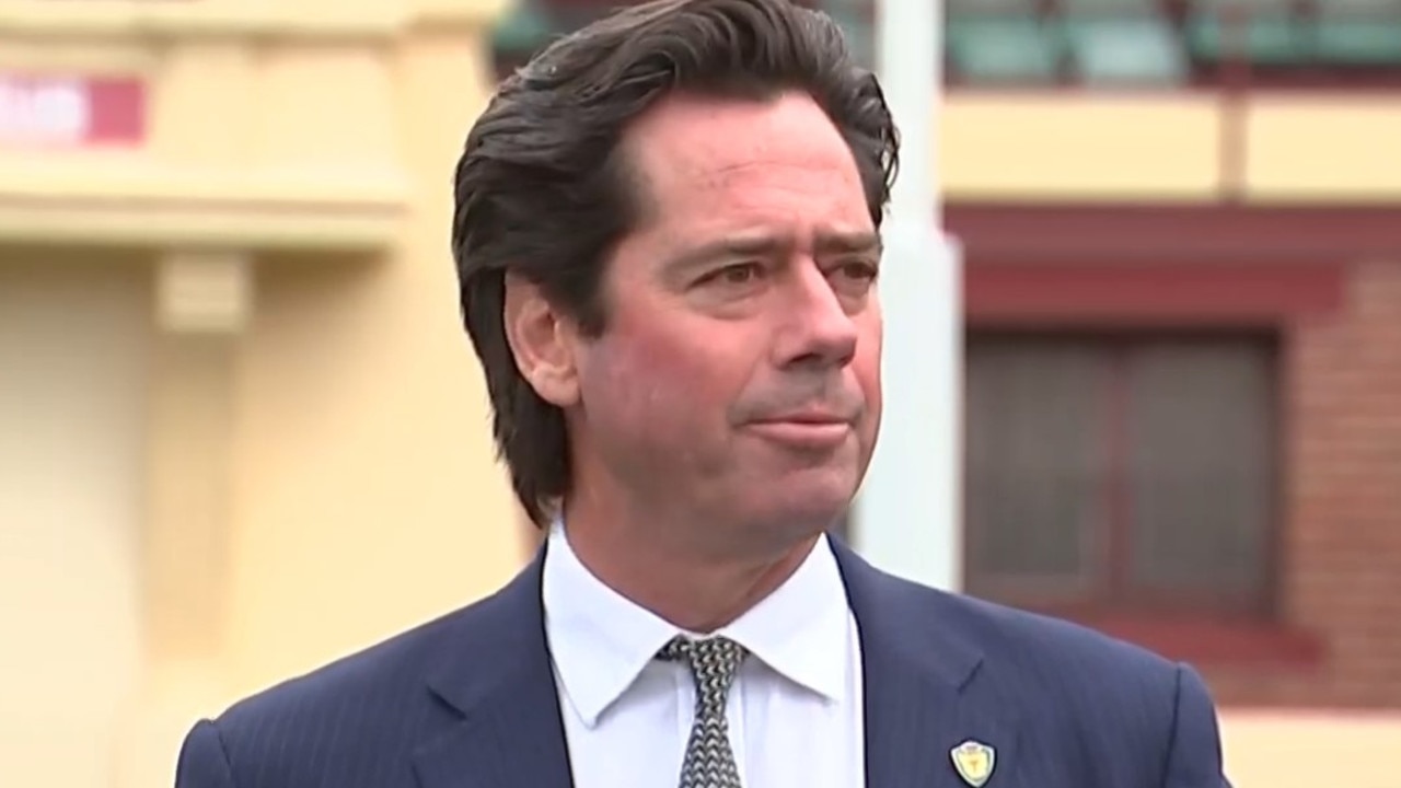 Gillon McLachlan announces Tasmania as the AFL's 19th team.