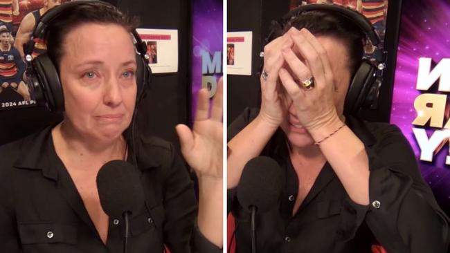 Ali Clarke made an emotional announcement on Mix 102.3 on Tuesday morning.