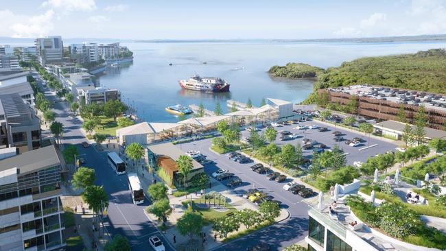 An artist's impression of part of Walker Group’s $1.4 billion Toondah Harbour development.