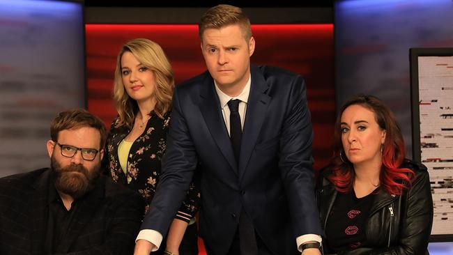 Greg Larsen, Bridie Connell, Tom Ballard and Greta Lee Jackson of Tonightly. Picture: ABC