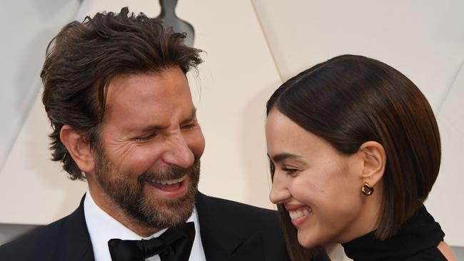 Bradley Cooper with Russian model Irina Shayk for the 91st Annual Academy Awards. Picture: AFP