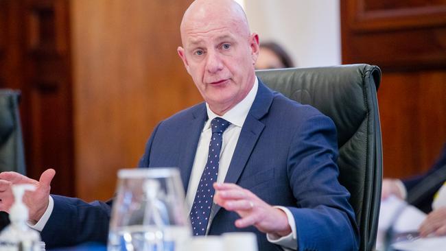 Premier Peter Gutwein during estimates in the Long Room, Parliament. Picture: RICHARD JUPE