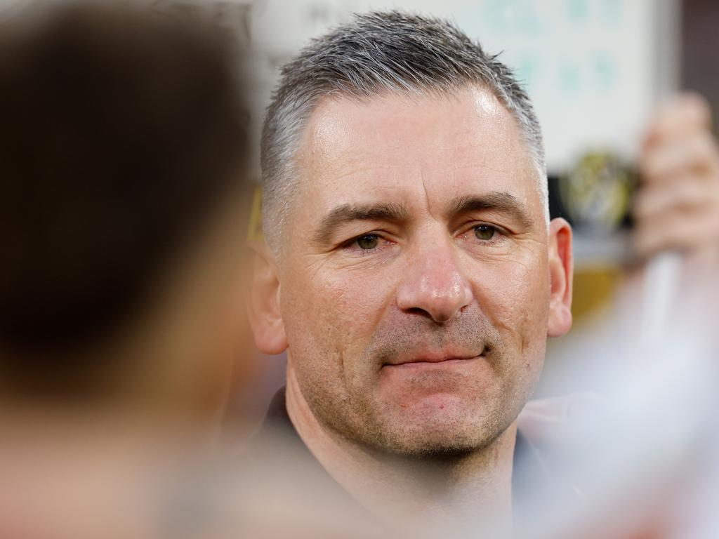 Richmond chief executive Shane Dunne has no set expectations for Adem Yze in his second season but wants to see progression. Picture: Dylan Burns/AFL Photos via Getty Images