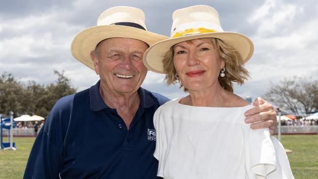 Gerry Harvey and Katie Page. Picture: Celeste Humphrey